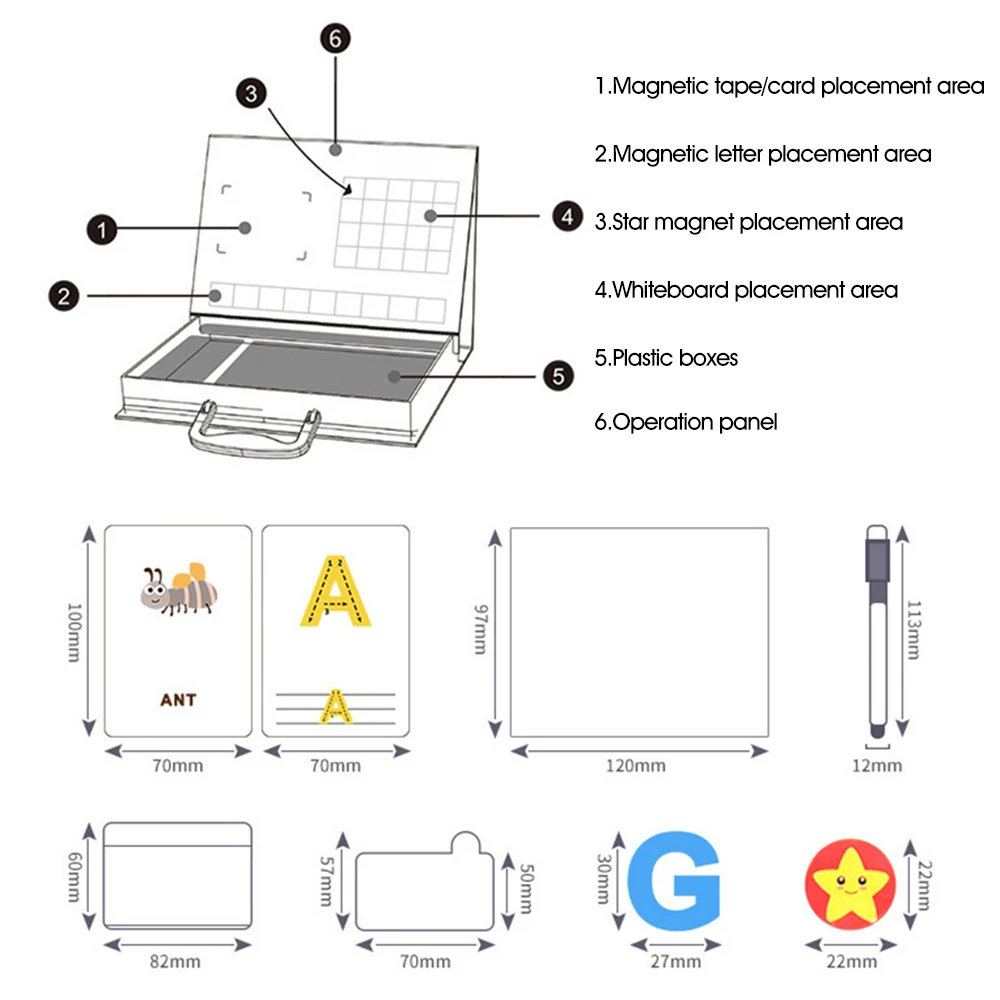 Ранние развивающие игрушки магнитная головоломка Английский ABC алфавит слова