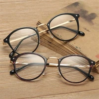 fashion optical glasses unisex cat eye eyeglasses anti uv spectacles rivet eyewear alloy temples goggles