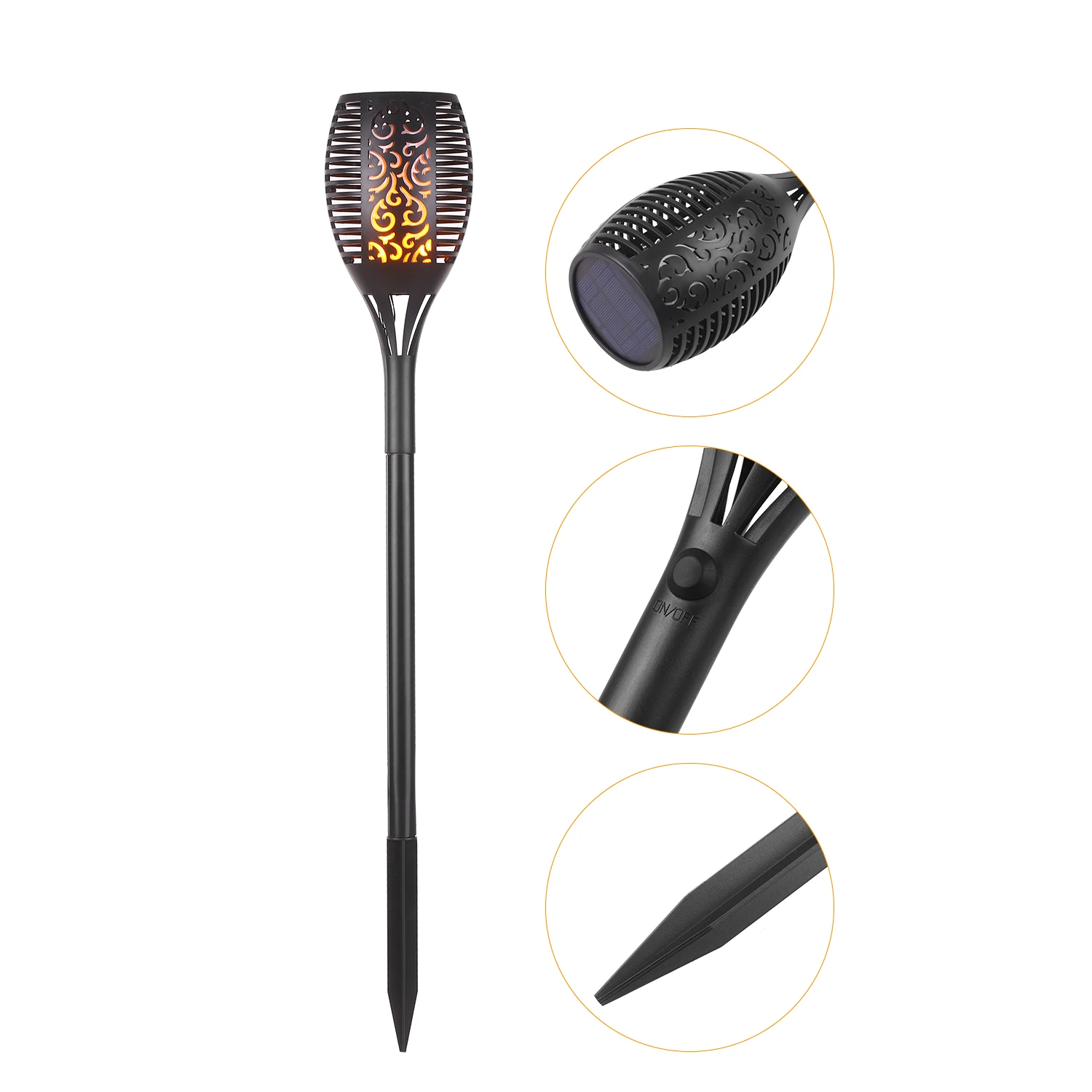 Светильник на солнечной батарее водонепроницаемый мерцающий фонарь светильник