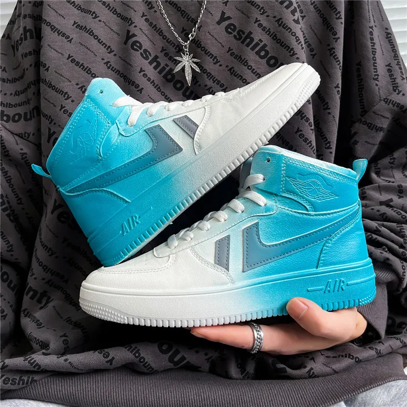 

Men's Fashionable High-top Colorful Color-changing Shoes Trendy Sports Shoes for Teenagers Outdoor Fitness Men's Running Shoes