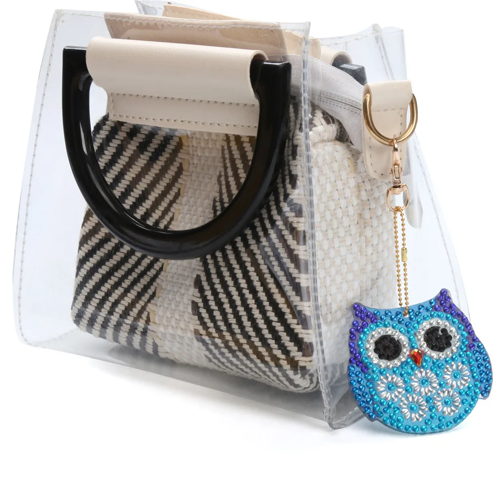 DIY Special Shape Full Diamond Pattern Key Ring Set Embroidery | Дом и сад