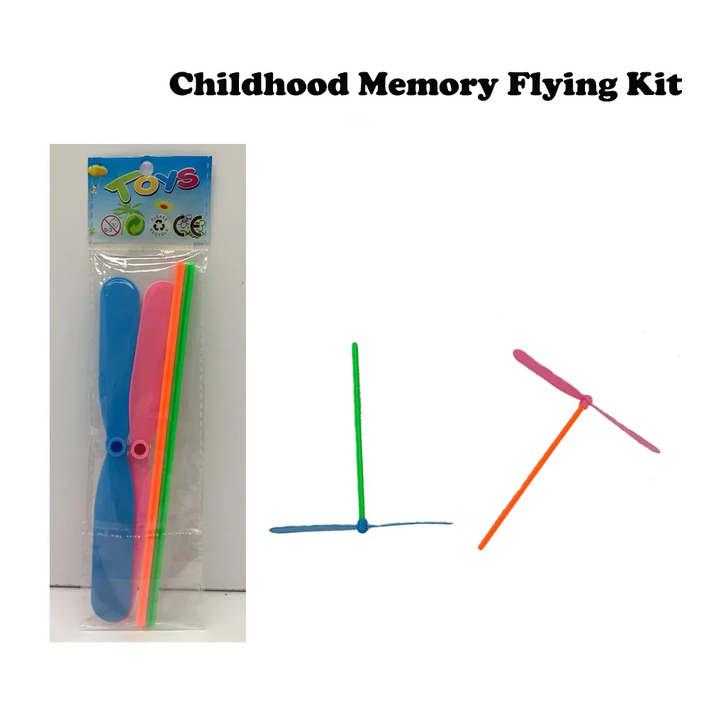 2 шт./компл. пластиковый бамбуковый вертолет бамбуковая игрушка Стрекоза