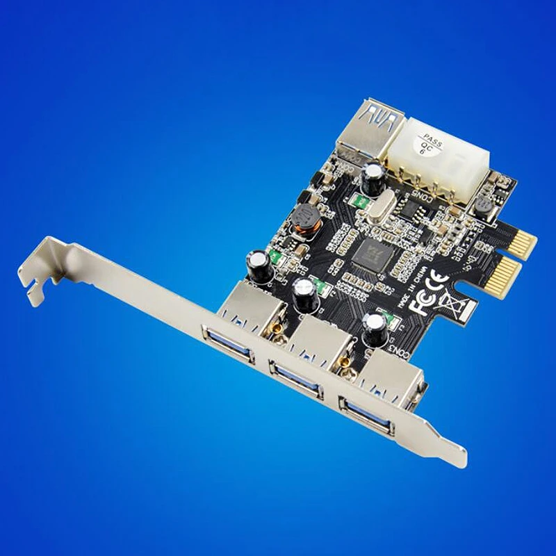 

PCI-E USB 3.0 Expansion Card PCIE Four-Port Super-Speed USB 3.0 Strong Compatibility VL805