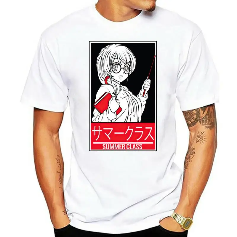 

Japanese Anime Summer School Teacher Student Class Mens T-Shirt T Shirt For Mens Tshirt For Men Basic Solid Cotton Simple Summer