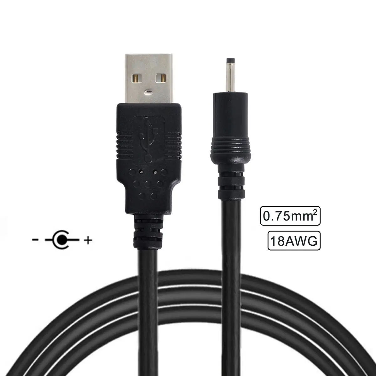 Jimier 18AWG 0 75 мм * 2 USB Тип папа к DC 50 35 7 разъем питания 5 в кабель 100 см|Кабели передачи