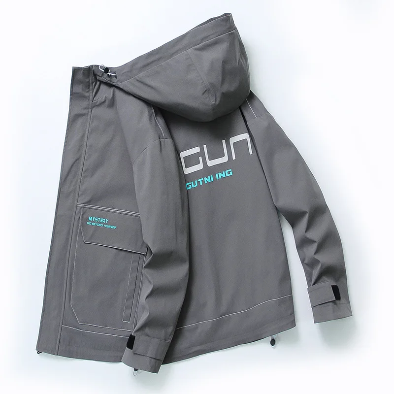 

Men's Work Jackets Coats Autumn Trend Versatile Jacket Men's Casual and Handsome Ins Fashion Brand Clothes Men's Clothing