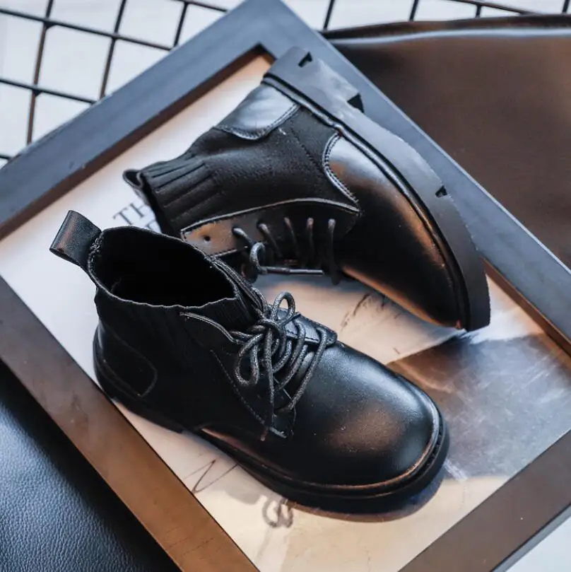 Осенне-зимние детские кроссовки Детские Ботинки Martin Детская обувь Зимние