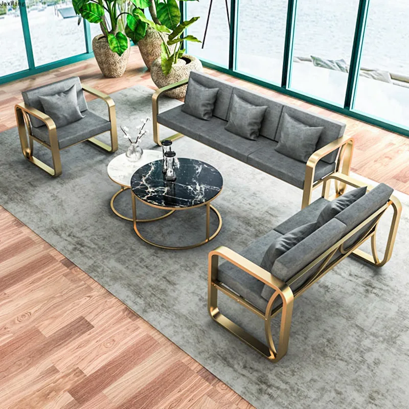 Кованые наборы для гостиной диван офиса дома Скандинавский современный