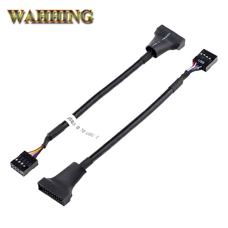 USB 9Pin Корпус для материнской платы 3 0 20pin Мужской Кабель адаптер настольного