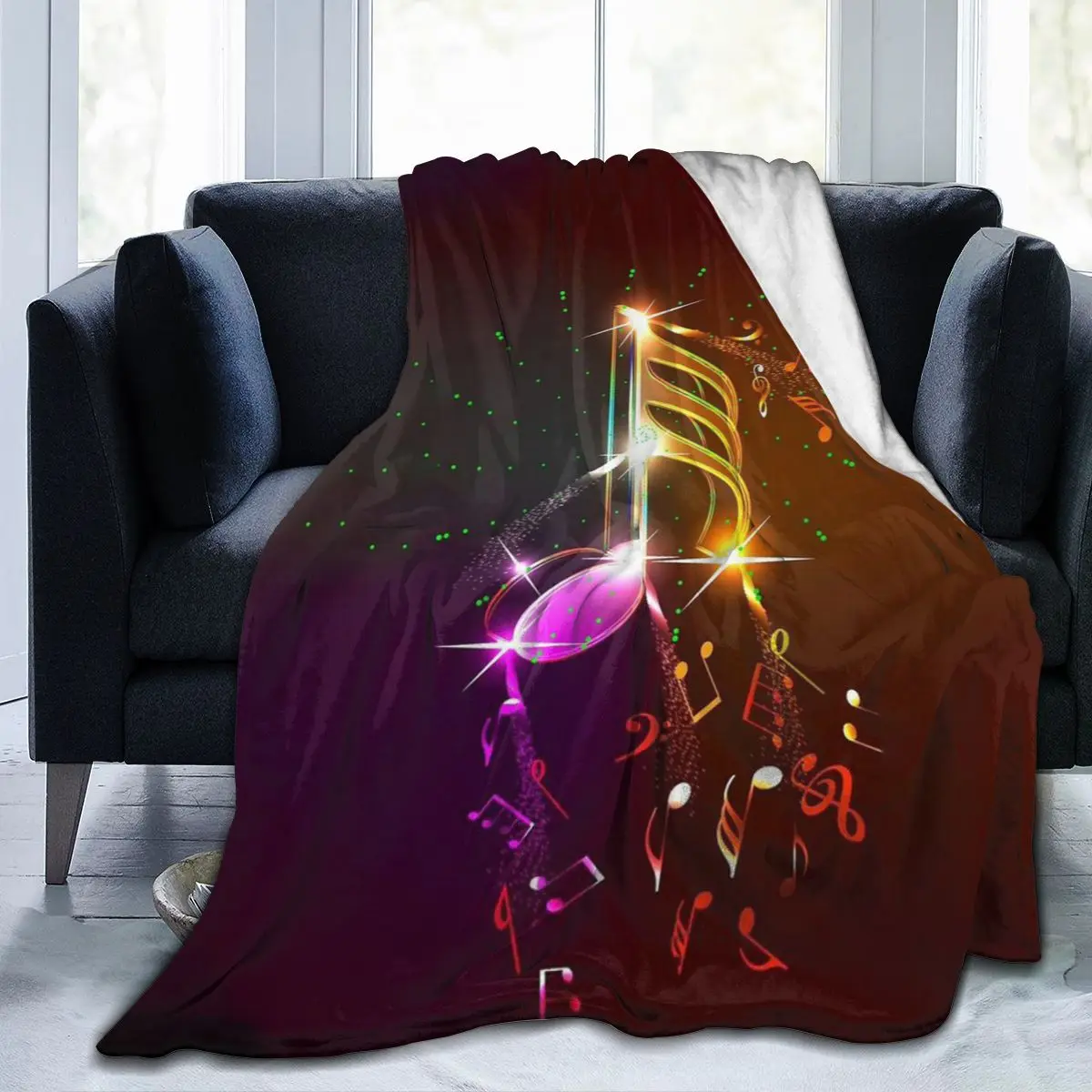 

Guitar Music New Fashion 3D Personality Printed Flannel Blanket Sheet Bedding Soft Blanket Bed Cover Home Textile Decoration