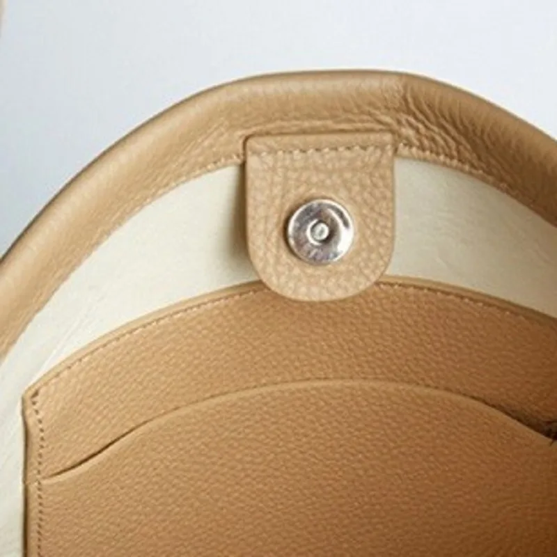 

[EAM] Women New Bucket Large Capacity PU Leather Flap Personality All-match Crossbody Shoulder Bag Fashion Tide 2021 18A1213