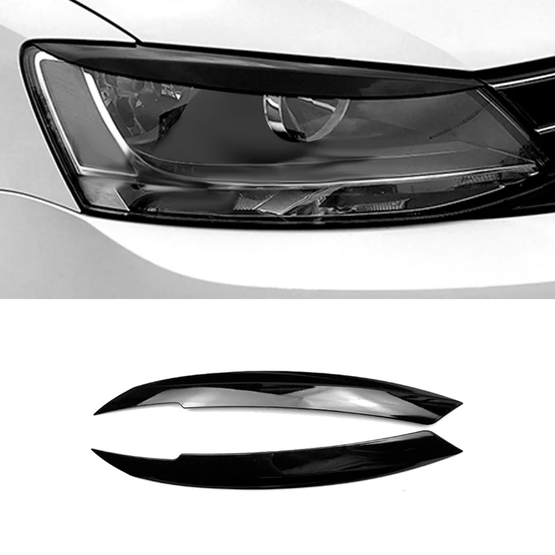 Автомобильные фары Брови Веки стикер для Volkswagen Jetta MK6 автомобиль черный|Наклейки