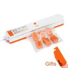 Электрический пищевой вакуумный упаковщик, для домашней кухни, в комплекте 15 пищевых пакетов