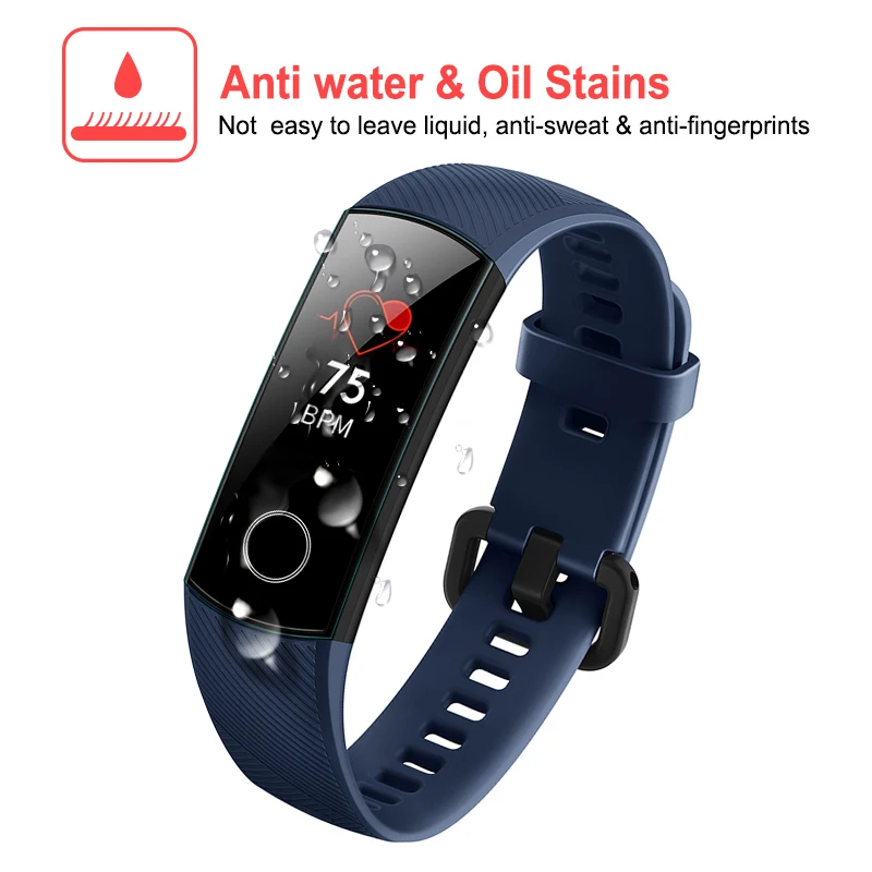 12 шт. Защитная пленка для экрана honor band 5 для huawei honor band 4 пленка мягкие пленки на band4 band5 смарт-браслет аксессуары не стекло