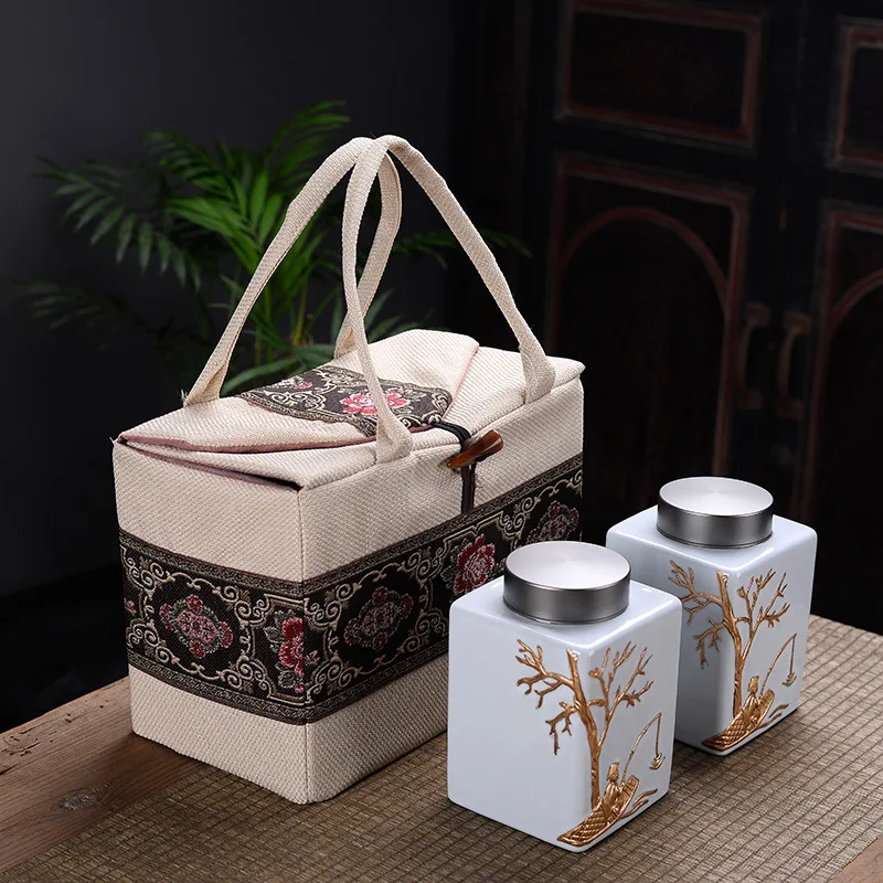 

YeFine Ceramic Household Sealed Tank Medium And Large Storage Tank