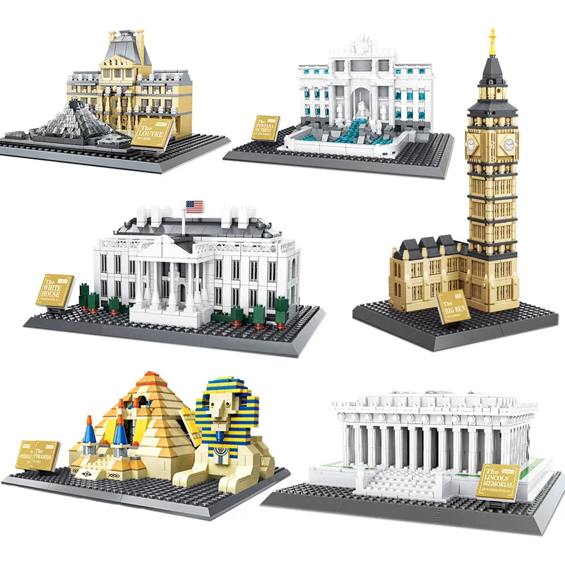 

Детский конструктор Legoings, модели архитектуры, всемирно известные места