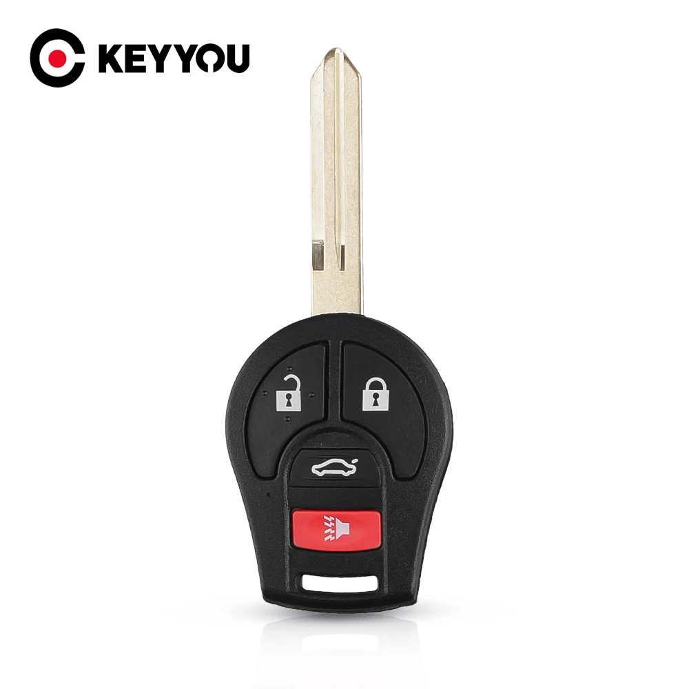 Чехол для автомобильного ключа KEYYOU 4 кнопки NSN14 неразрезанное лезвие чехол