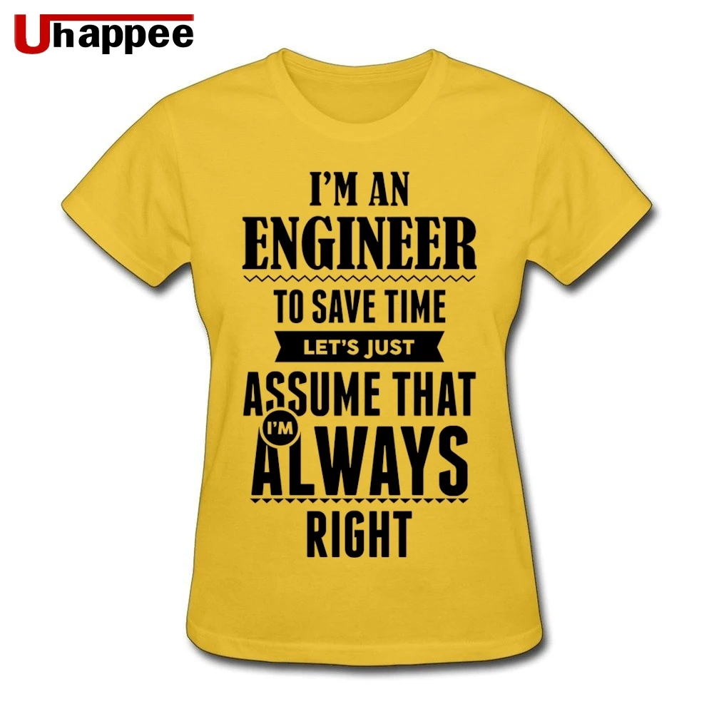 Я инженер для того чтобы сохранить футболки Time Для женщин Повседневное короткий