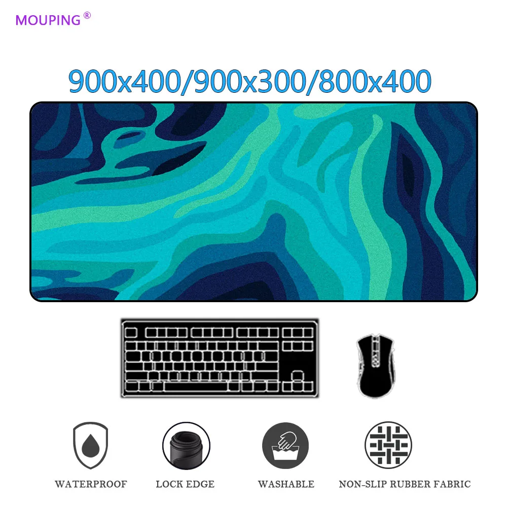 

Tapete Persa Azul Para Mouse Mousepad Branco Para Arte,teclado,xxl Pc Mouse Pad Art Large Desk Mat Gamer Desk Pad Carpet 900x400