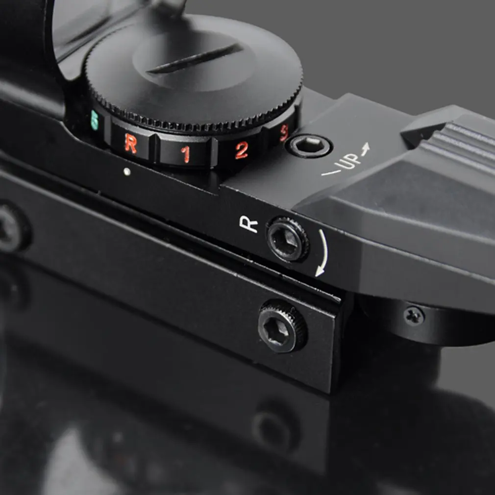 20 мм/11 мм прицел голографический тактический охотничий 1x22x33 Reflex Red Point зеленый