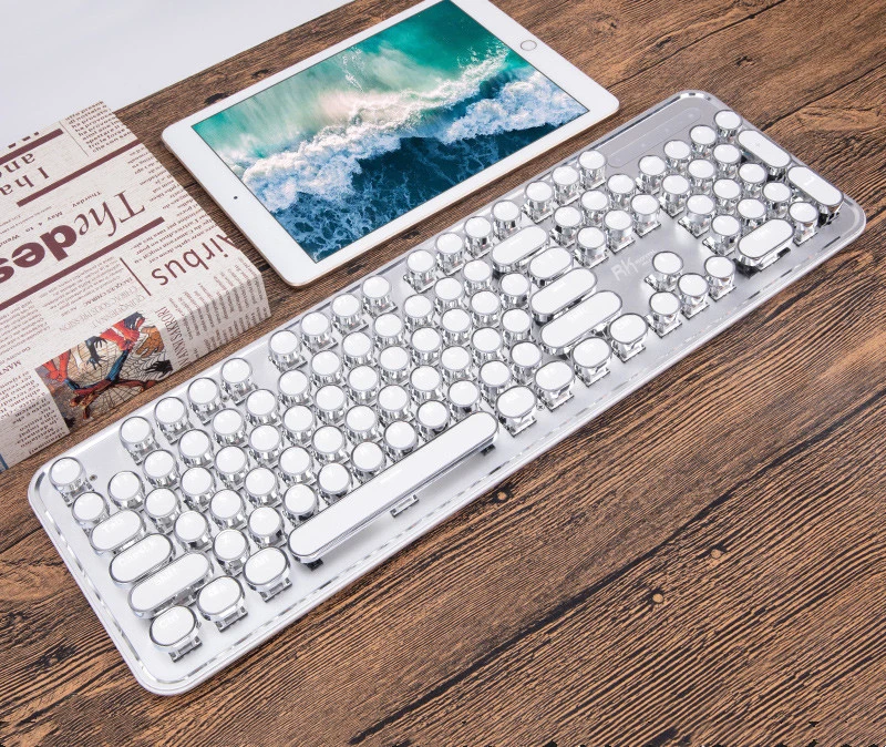 Беспроводная механическая клавиатура Royal Kludge RK960 Steampunk с bluetooth и тремя режимами