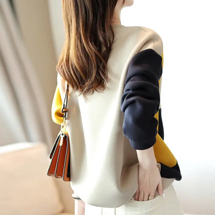 

Space cotton spring and autumn sweater women's fashion long sleeve top women's 2020 new fashion versatile coat