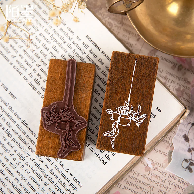 

Vintage Plants Flower Grass Succulents Stamp DIY Wooden Rubber Stamps for Scrapbooking Stationery Scrapbooking Standard Stamp