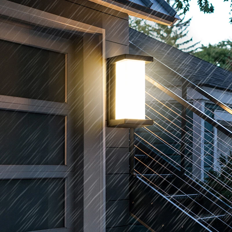 Светодиодный современный уличный водонепроницаемый настенный светильник для