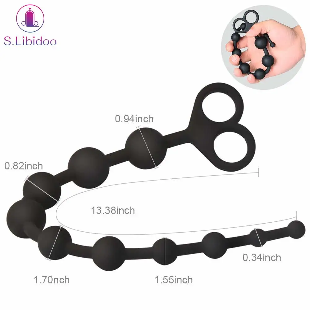 Секс анальные бусы Анальная цепочка с 10 шариками анальная пробка шарики для