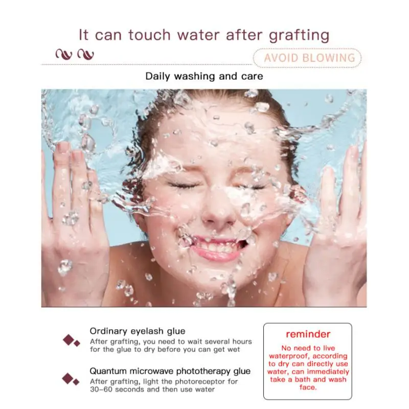

One-second Setting Eyelash Glue Firm Lasting Waterproof Semi-permanent Quantum Microwave Lashes Glue And Light Sensor Set TSLM1