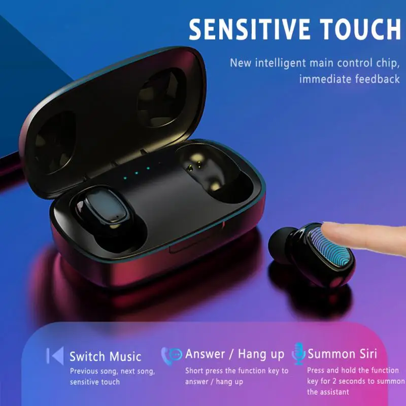 Беспроводные Bluetooth наушники TWS 5 0 водонепроницаемые стереонаушники с