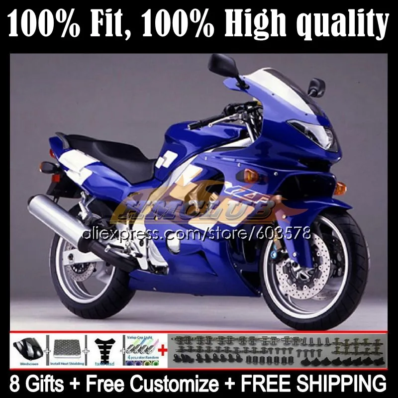 

OEM For YAMAHA Thundercat YZF-600R 1996 1997 1998 1999 2000 2001 23CL.59 YZF 600R YZF600R 02 03 04 05 06 07 Fairing Factory blue