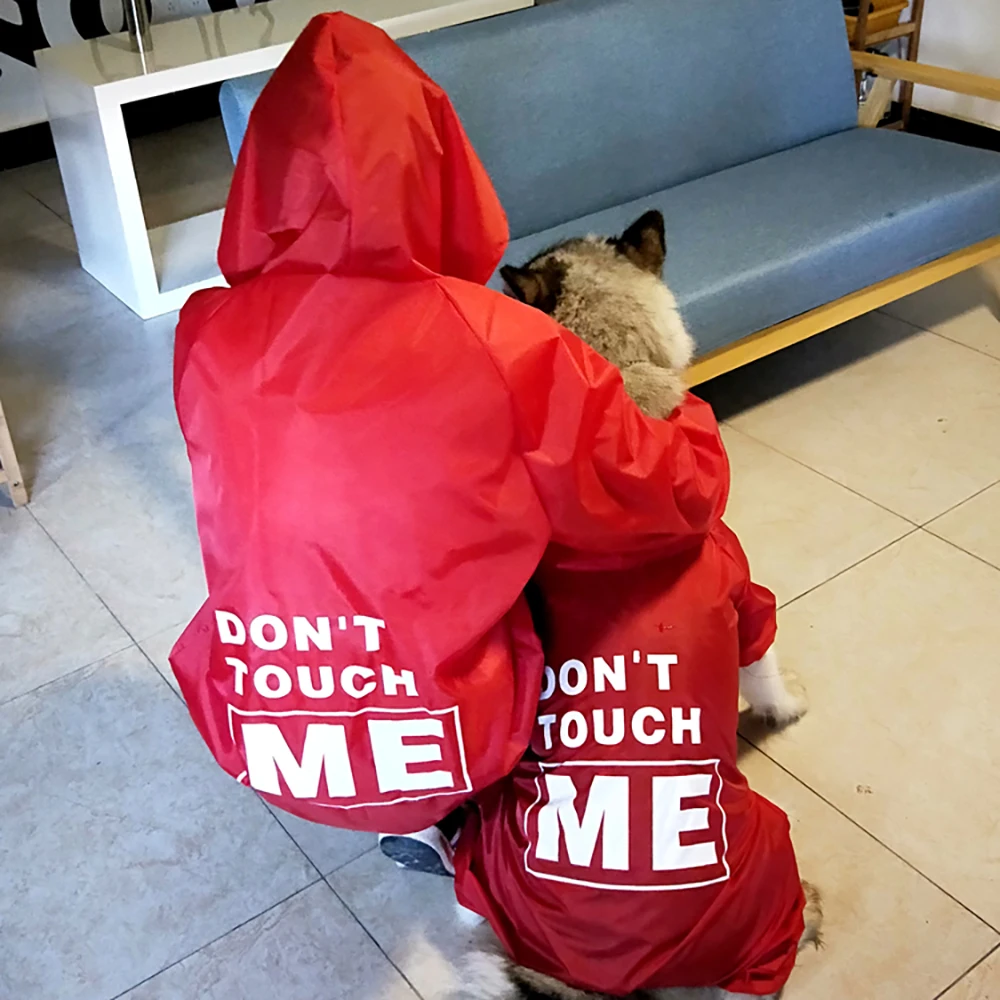 

Fashion Medium Large For Dog Raincoat Dogs Rain Coat Pet Clothes Puppy Doberman Labrador Waterproof Husky Alaska Jacket