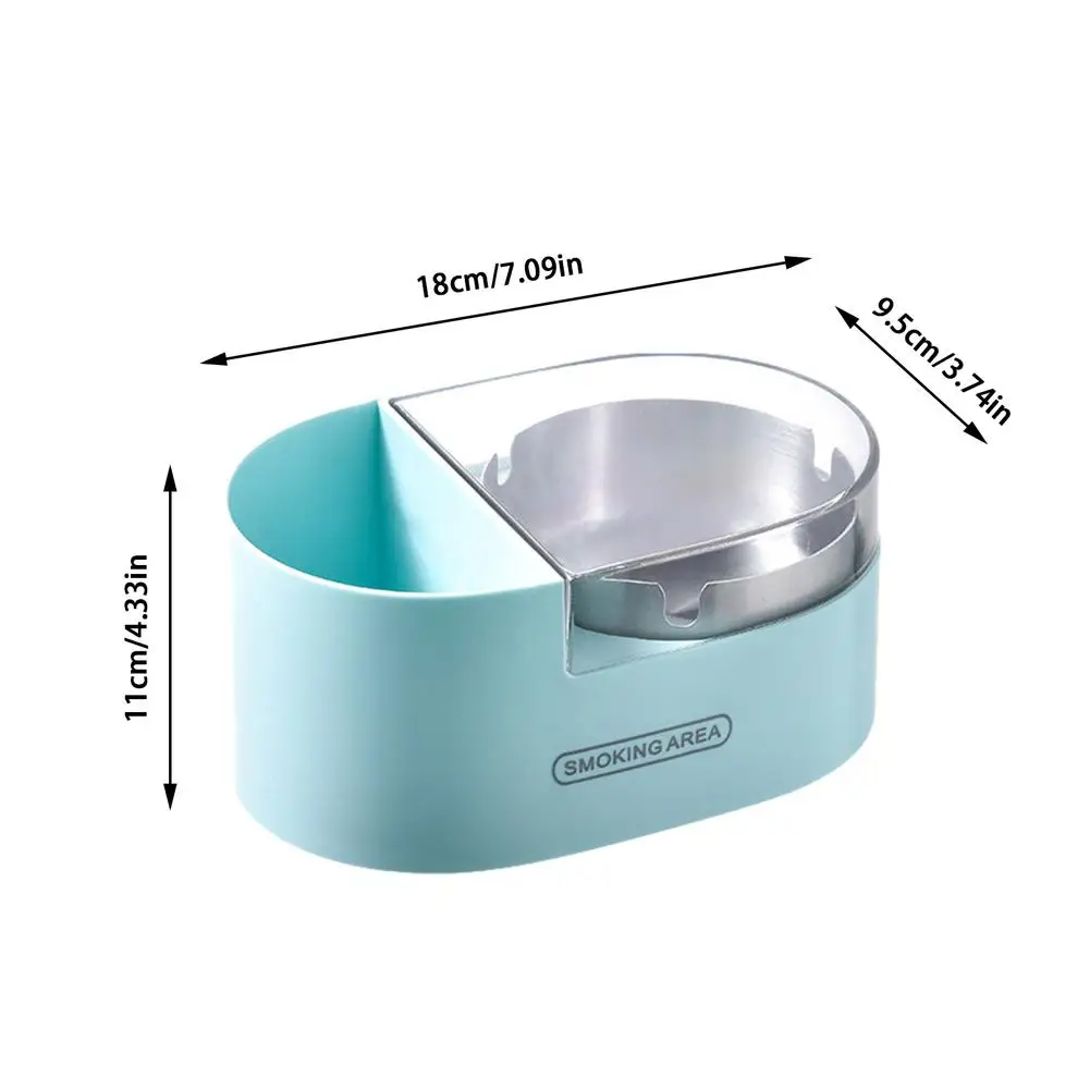 

Wall Hanging Ashtray Stainless Steel Cigarette Storage Box Stainless Steel Corrosion Resistance Portable Cigarette Ashtray