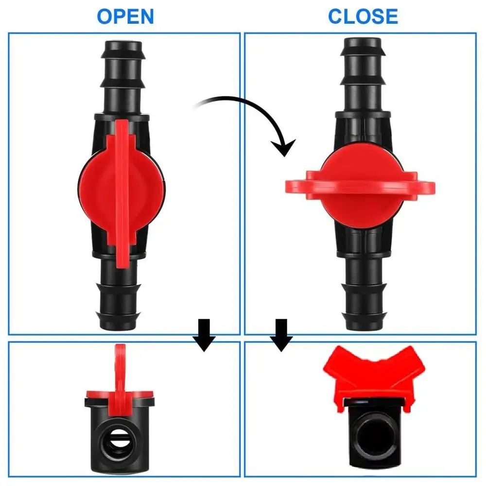 Переключатель капельного орошения двойные наружные запорные клапаны для 16 мм 20