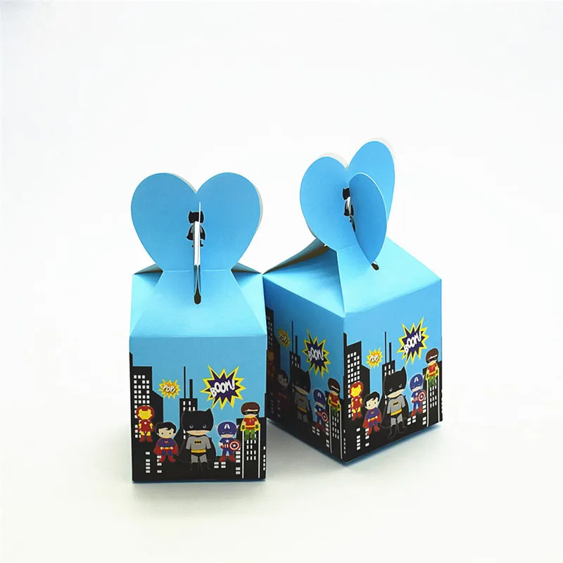 Подарочная коробка для детей на день рождения конфет 6 шт./12 шт. Бэтмен/Железный