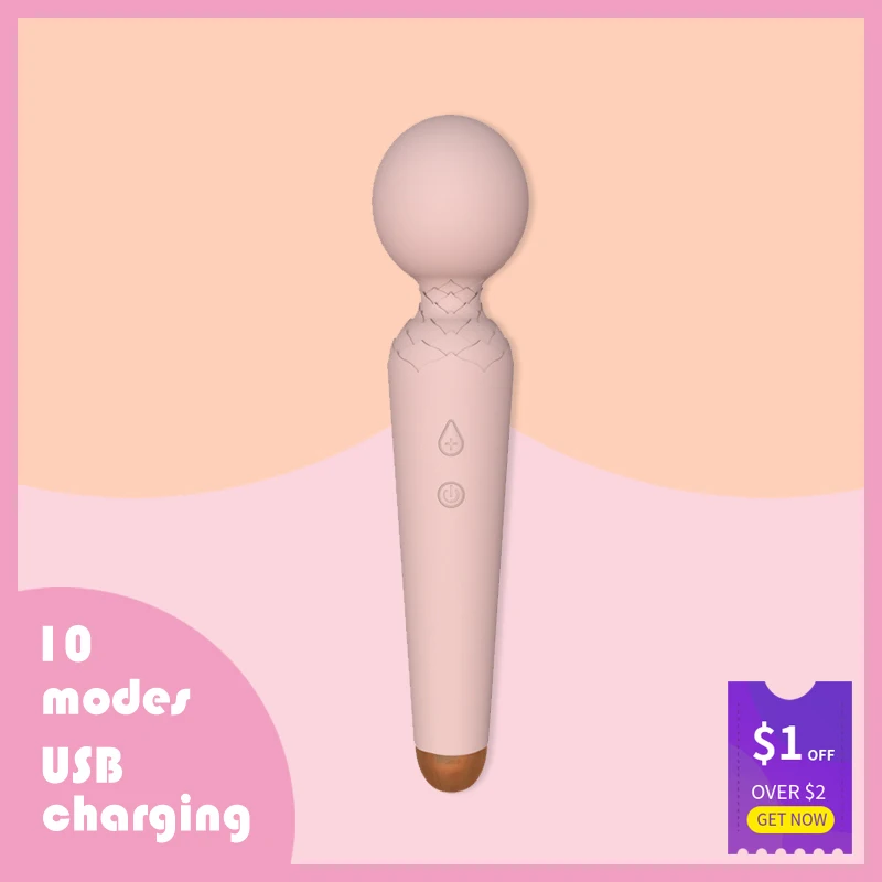 Вибраторы интимные игрушки для женщин Wand водонепроницаемый секс массажер 10