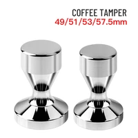 miifeeios coffee tamper 51mm espresso tamper 51535458mm aluminum alloy coffee mat stainless steel coffee pull flower cup