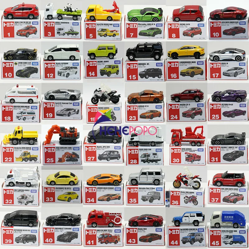 

Детские подарки Takara TOMY Tomica, литые под давлением миниатюрные металлические модели автомобилей, аниме коллекционные автомобили, Классически...