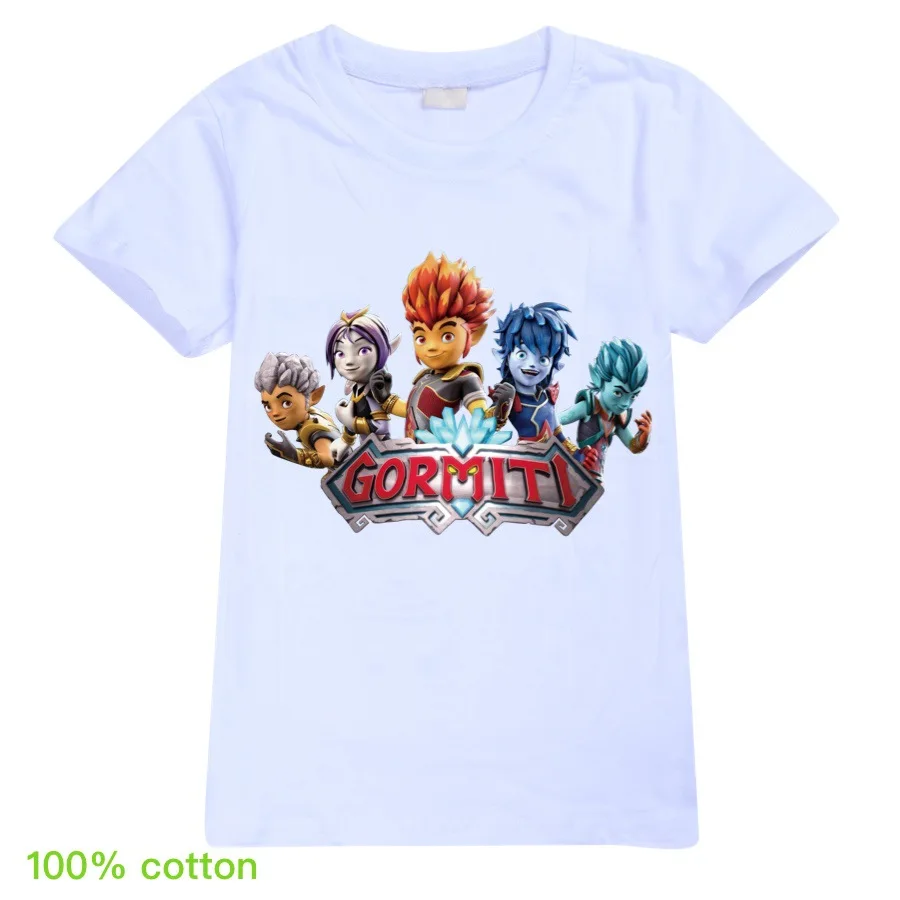 

2-16Y Hot Games Gormiti T Shirt Kids Casual Tees Tops Costume Cartoon Boys Tshirts Short Sleeve Toddler Girls Clothes Children