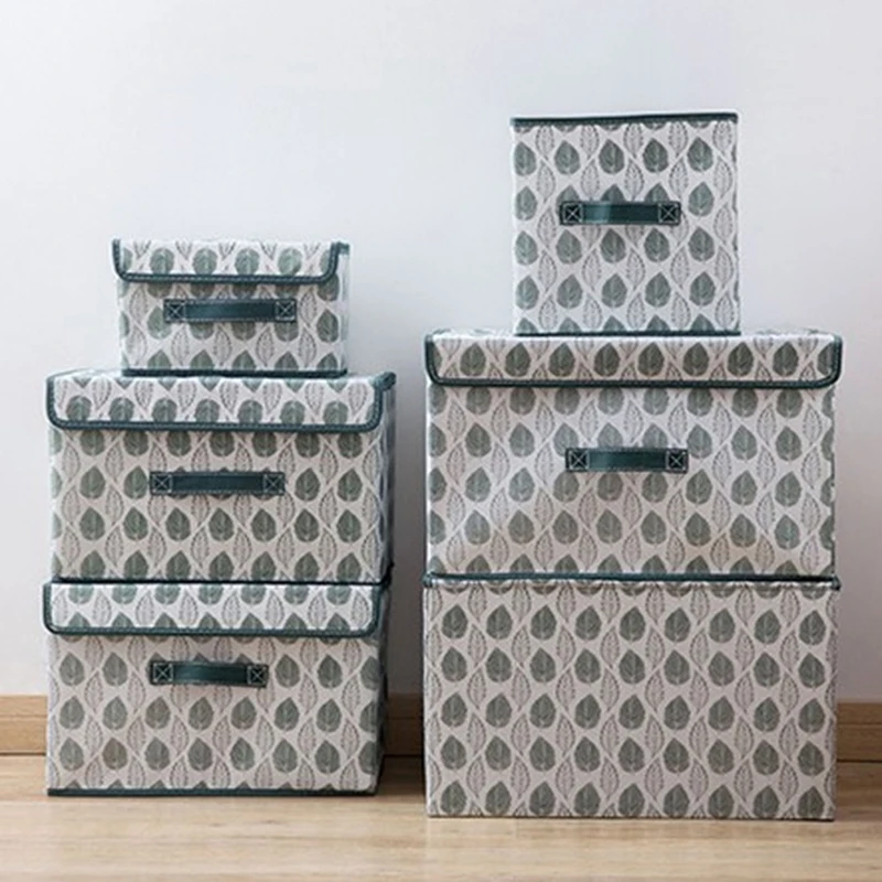 Коробки для хранения с крышками без запаха нетканые корзины контейнеры
