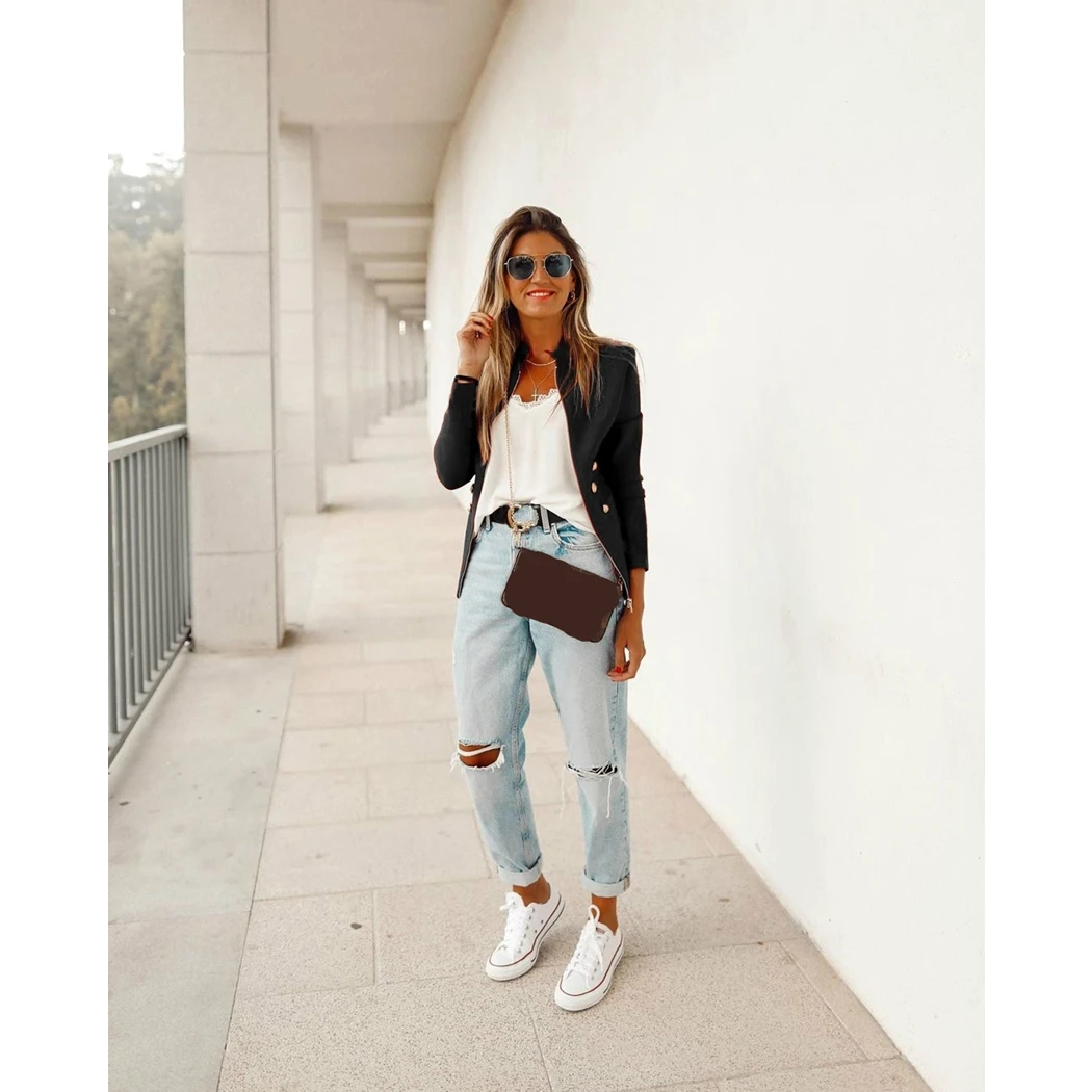 Офисные однотонные куртки на пуговицах модное повседневное пальто с длинным