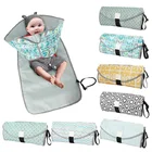 Многофункциональный Детский пеленальный коврик 3-в-1, водонепроницаемый портативный Пеленальный Коврик для новорожденных, дорожная уличная сумка для детских пеленок