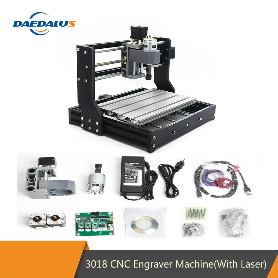 Dadelus CNC 3018 PRO мини лазерный гравировальный станок PCB шпиндель E11 мотор трехосевой