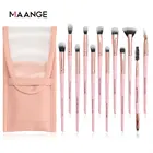 Набор кистей для макияжа MAANGE, для растушевки теней, в косметическом чехле, 3-12 шт.