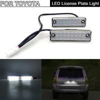 2pcs for toyota 4 runner 1996 2019 sequoia 2008 2019 car vehicle super bright white led license plate lights number plate lamp