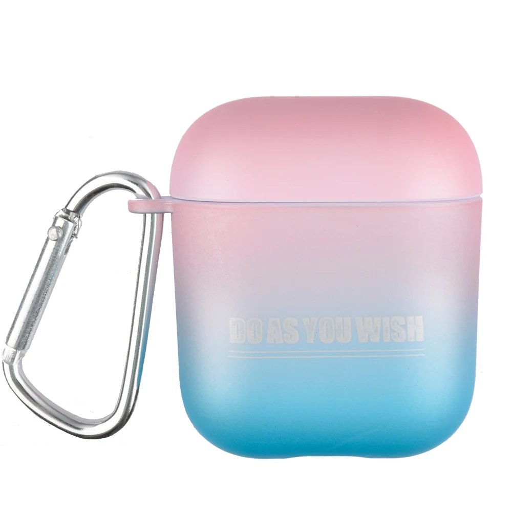 Уникальный градиентный защитный чехол для Airpods, чехол, беспроводной Bluetooth, чехол для наушников, для Airpods 2/1, аксессуары для Airpods