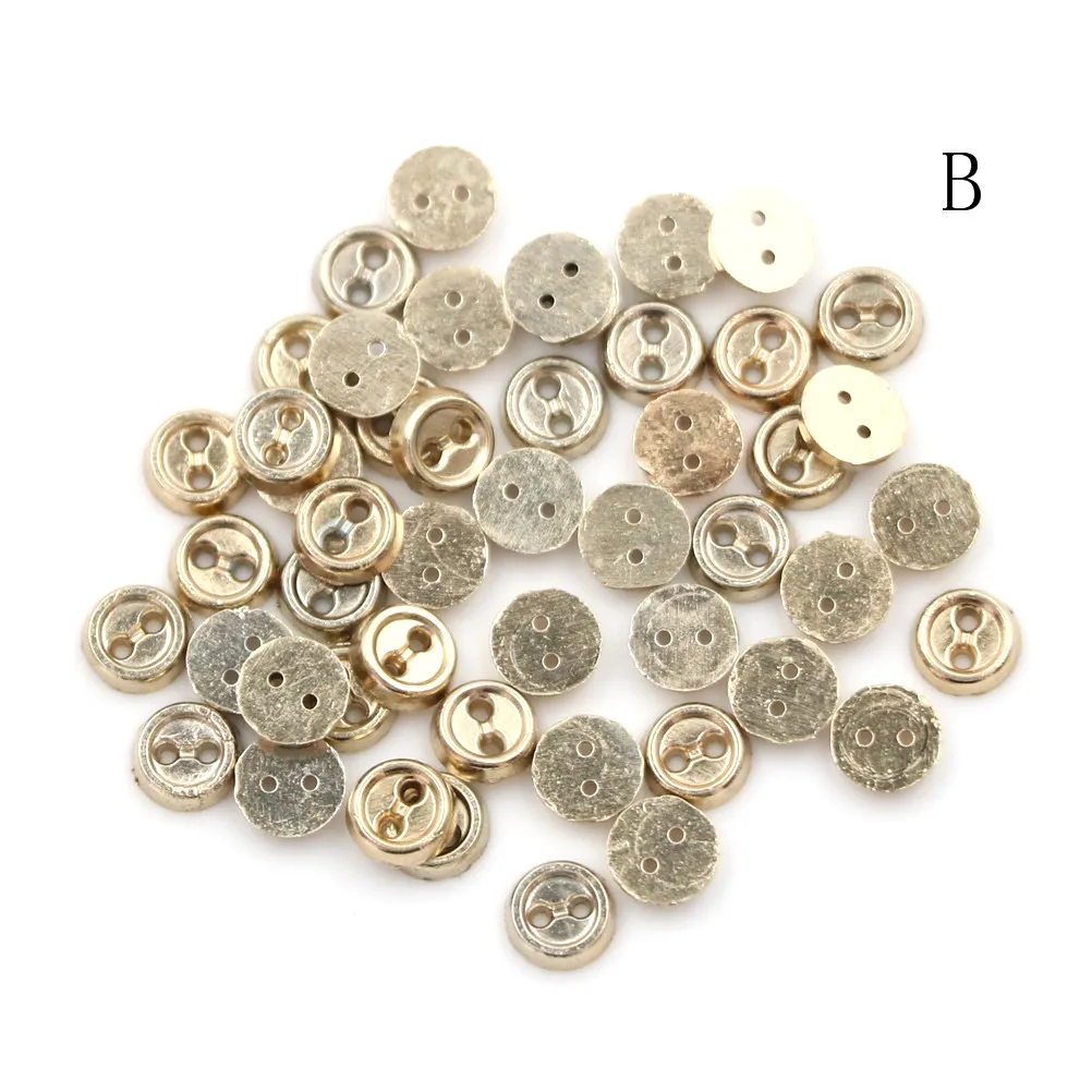 

5mm 50pcs Mini Doll Buttons Ultra-small Buckle Doll Belt Buckle Doll Shoes Buckle For Blyth Doll Clothing Buckles Accessories