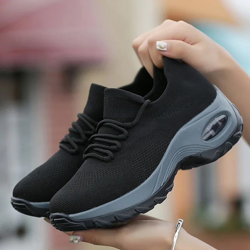 LASPERAL 2019 Platform Sneakers Shoes Breathable Casual Fashion Height Increasing Ladies Plus Size 36-42 | Обувь