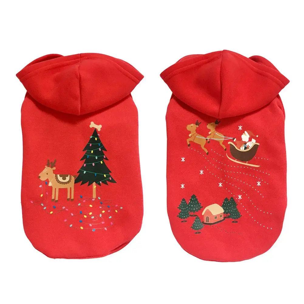 

Рождественская одежда для домашних животных, хлопковый свитер для домашних животных, ранский Пудель Чихуахуа